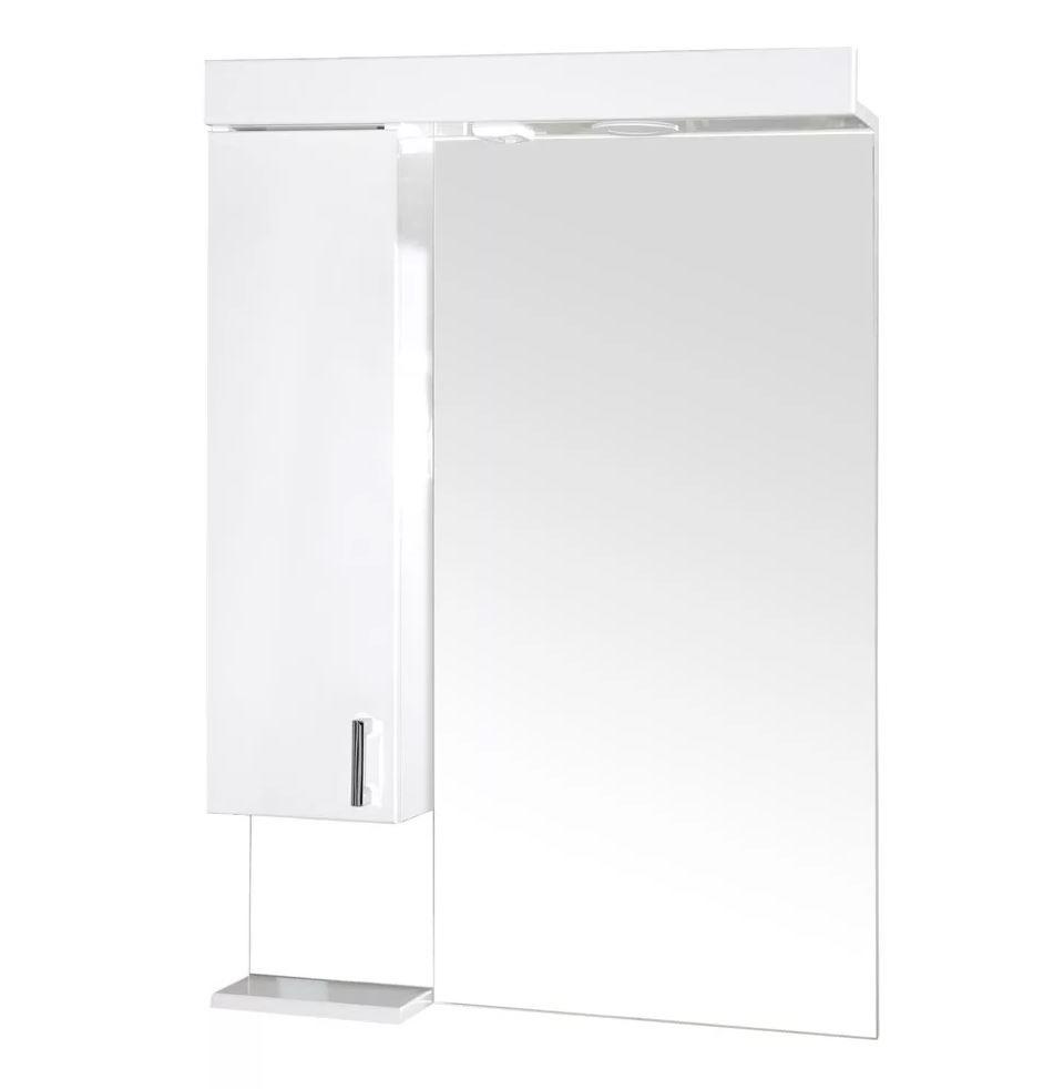 Viva STYLE 65 cm balos Tükrös fürdőszobai szekrény led világítással