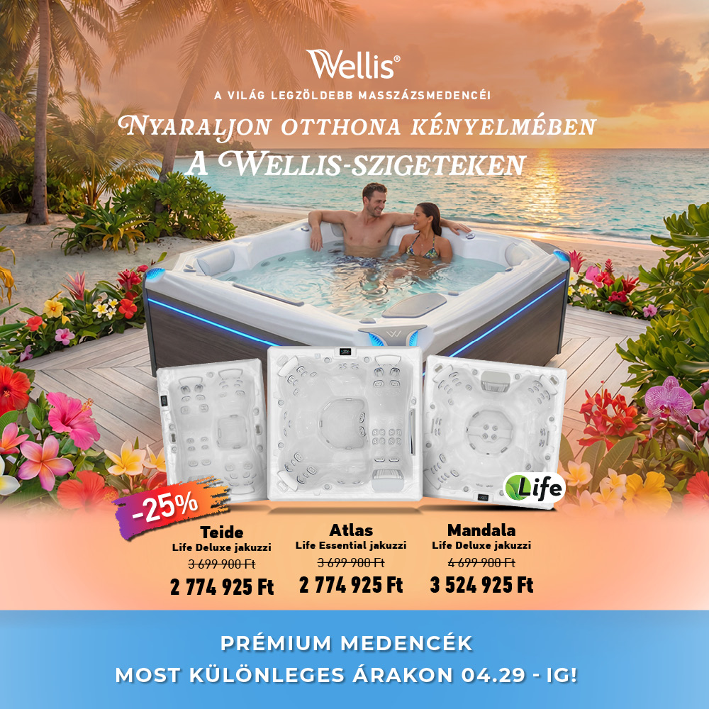 Wellis áprilisi medence akció