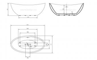 Wellis Arezzo Black térkád 180x87x65 cm WK00121 KIÁLLÍTOTT MINTA TERMÉK SZEGED