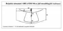 Orlando öntött márvány mosdó és mosdókagyló - Falra szerelhető mosdók webáruház - 