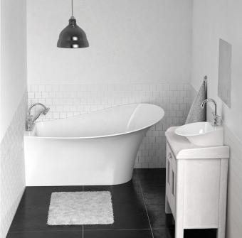 Misa jobbos öntött márvány szabadon álló fürdőkád 