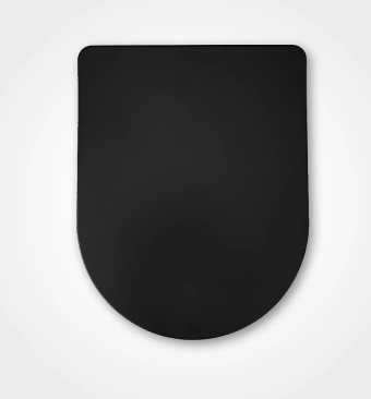 Viva FEKETE BRILLA SLIM XL WC ülőke City/Bella fali WC-hez