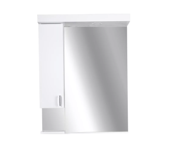 Viva STYLE 55 cm balos Tükrös fürdőszobai szekrény led világítással