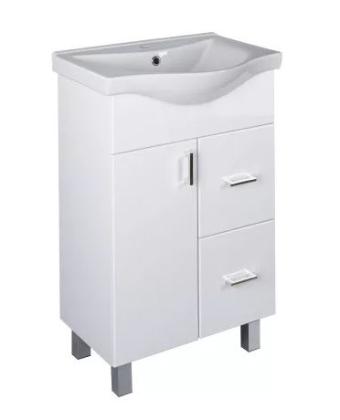 Viva STYLE Bianka 55 cm lábon álló fürdőszobabútor mosdóval