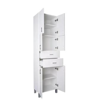 Viva STYLE fürdőszobai ÁLLÓSZEKRÉNY 192 magas POLCOS - 50 x 35 x 192 cm