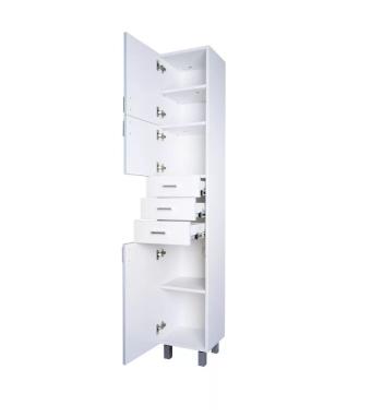 Viva STYLE fürdőszobai ÁLLÓSZEKRÉNY 192 magas POLCOS - BALOS - 35 x 33 x 192 cm