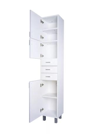 Viva STYLE fürdőszobai ÁLLÓSZEKRÉNY 192 magas POLCOS - BALOS - 35 x 33 x 192 cm
