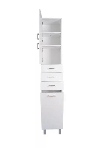 Viva STYLE fürdőszobai ÁLLÓSZEKRÉNY 192 magas SZENNYESTARTÓS - BALOS - 35 x 33 x 192 cm
