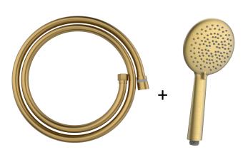 Wellis Altona gégecső + 5 funkciós kézitus Gold WZ00130 + WZ00120