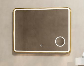 Wellis Cadiz tükör LED világítással 80 cm Gold WB00588