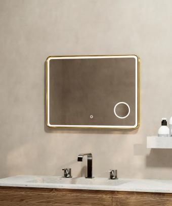 Wellis Cadiz tükör LED világítással 80 cm Gold WB00588