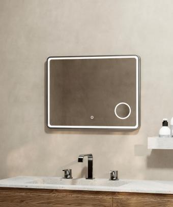 Wellis Cadiz tükör LED világítással 80 cm Metal Grey WB00587