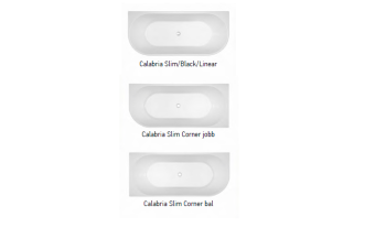 Wellis Calabria Slim Corner félszabadon álló kád 170x74,5x57 cm Balos WK00238
