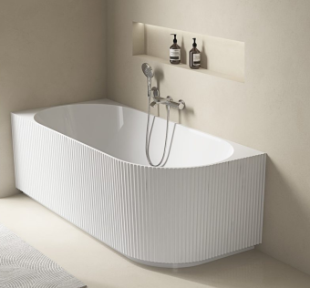 Wellis Calabria Slim Linear Corner félszabadon álló kád 170x80x58 cm Balos WK00242
