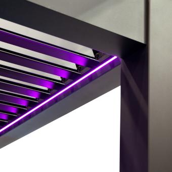 Wellis MotionFlex 600 bioklimatikus pergola, RGB LED világítással