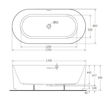 Wellis Pireas 170x80x58 cm térkád Bambuszzöld WK00235