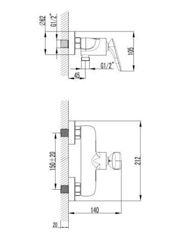 Wellis Raven zuhany csaptelep ACS0355