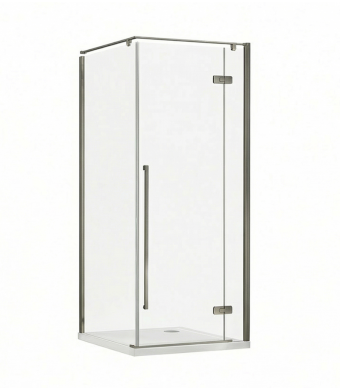 Wellis Sorrento Plus zuhanykabin 90x90x200 cm jobbos Metal Grey WC00562
