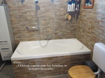 Yukon fürdőkád rendelés - Egyenes kádak - Öntött márvány kád fürdőszobai kiegészítőkkel -